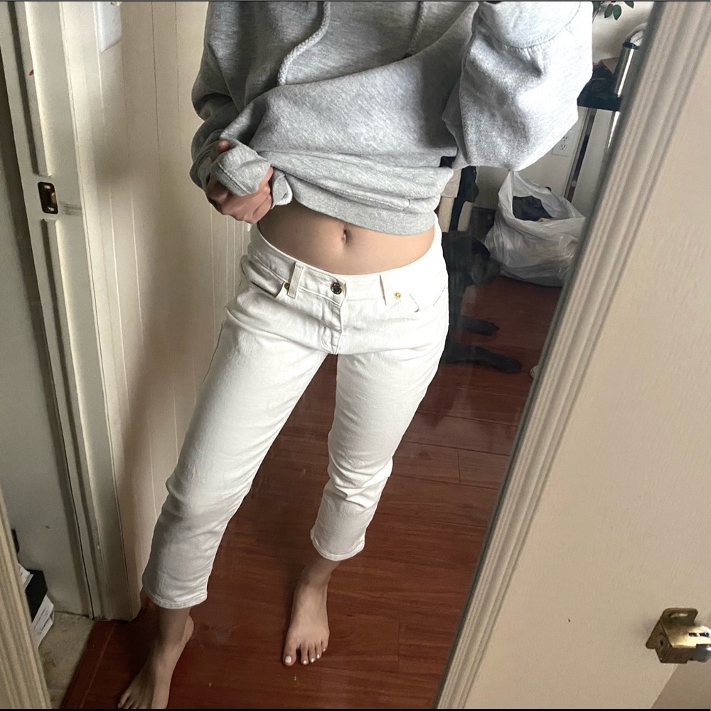 Michael Kors White Capris Jeans